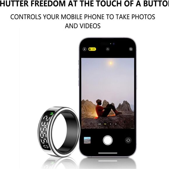 Smart Health Monitoring Ring, IP68 Smart Ring for Women, Men, a Variety of Sport - Picture 5 of 10